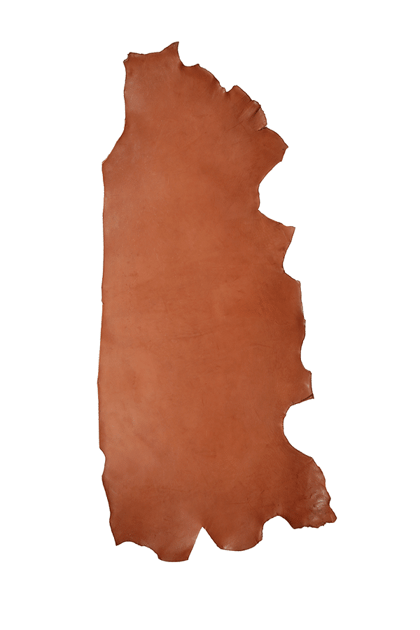 Drum Dyed Back Mahogany Leather Hide