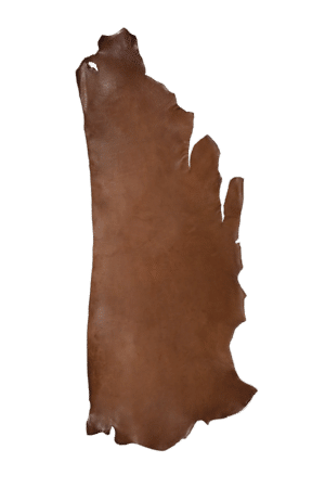 Drum Dyed Back Walnut Leather Hide