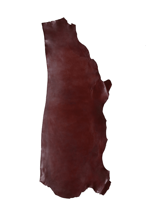 Latigo Side Burgundy Leather Hide